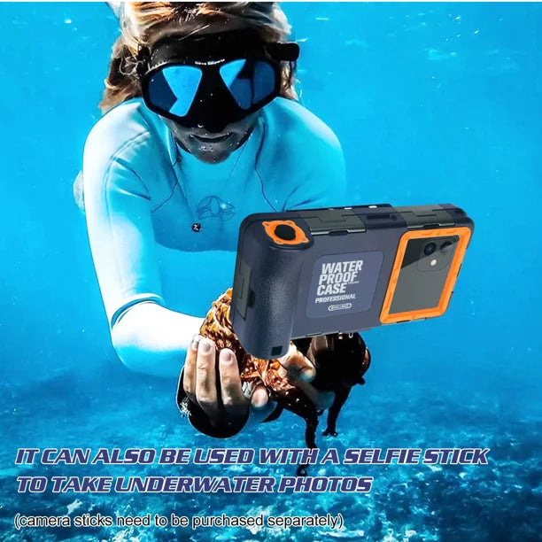 UrbanX Professional [15m/50ft] Swimming Diving Surfing Snorkeling Photo Video Waterproof Protective Case Underwater Housing for Oppo Reno5  And all Phones Up to 6.9 Inch  with Lanyard