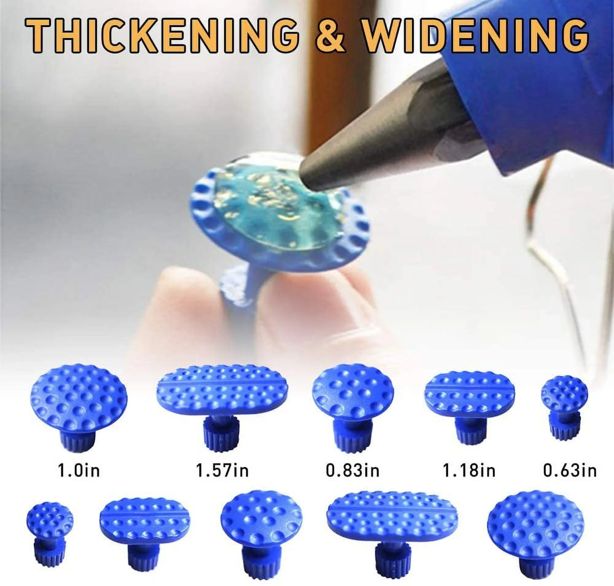 Removal kit, Auto Paintless Dent Repair Kits - Golden Car Dent Puller with Bridge Dent Puller