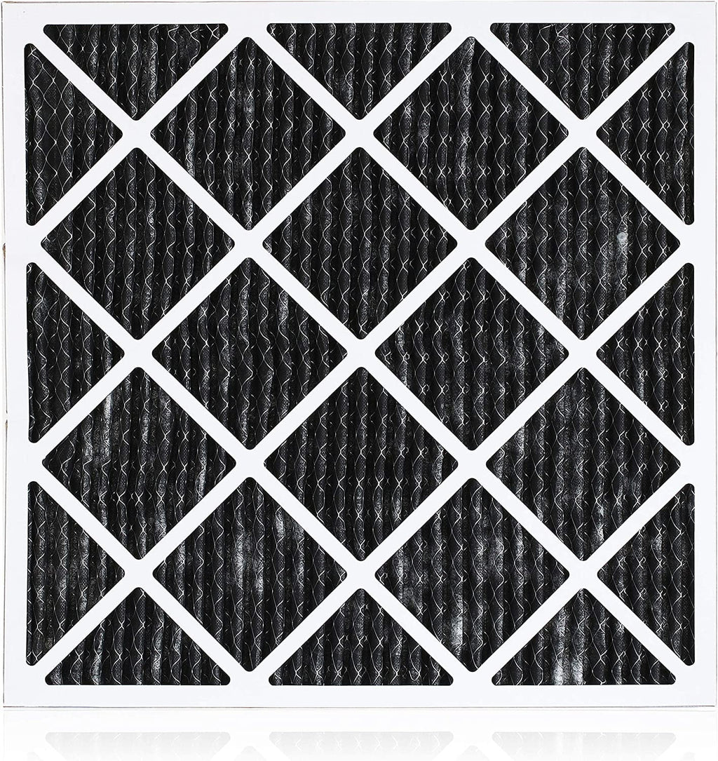 Filterbuy 10x10x1  8 Odor Eliminator Pleated   Furnace Air Filters with Activated Carbon (3-Pack)