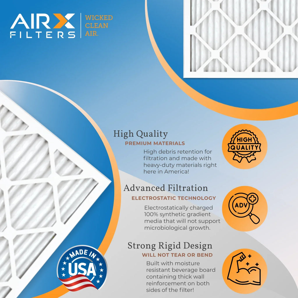 24x24x1 Air Filter  13 Rating, 12 Pack of Furnace Filters Comparable to  1500 - 2200 &  9 - Made in  by     .